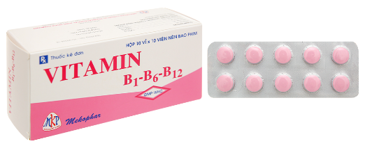 Vitamin B1 B6 B12 Mekophar (H/100v) Date 07/2026