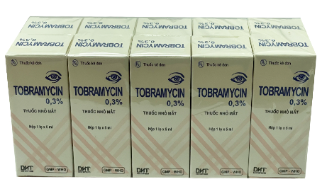 Tobramycin 0.3% DHT (Cọc/10lọ/5ml)