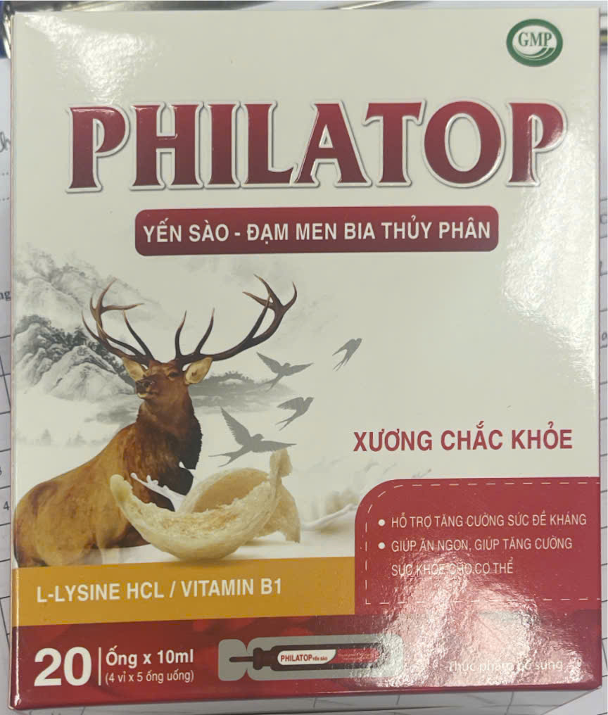 Philatop yến sào - đạm men bia thủy phân Mediphar (H/20o/10ml)