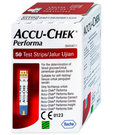 Que thử đường huyết Accu Chek Performa (H/50que) date 06/2025