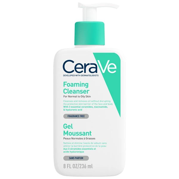 Sữa Rửa Mặt CeraVe Foaming Cleanser (Chai/236ml) Chai bé