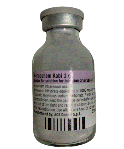 Meropenem Kabi 1g Không Vỏ (Lọ/1G)