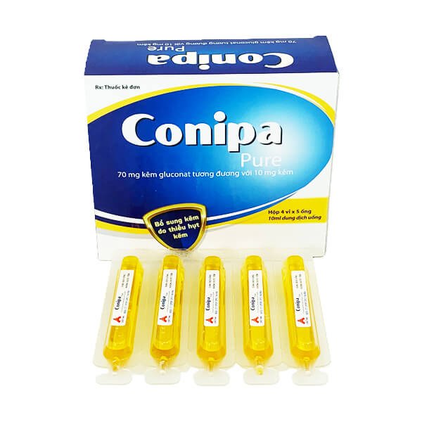 Conipa Kẽm ống dung dịch uống CPC1 (H/20o/5ml)