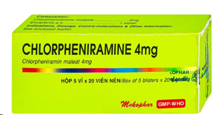 Chlorpheniramine 4mg Mekophar (H/100v) Date 04/2025