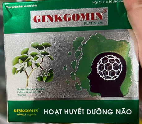 Ginkgomin hoạt huyết dưỡng não Hà Tây (H/100v) xanh lá