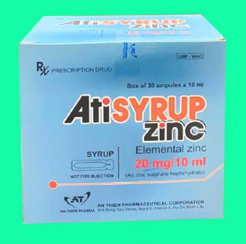 Ati Syrup ZinC 20mg/10ml An Thiên (H/30ống/10ml)