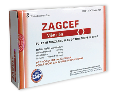 Zagcef viên nén Mediplantex (H/20v) (Biseptol nội)