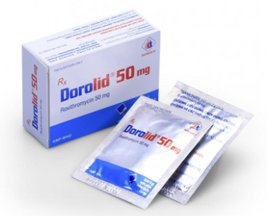 Dorolid Roxithromycin 50mg Domesco (H/10gói/3g)