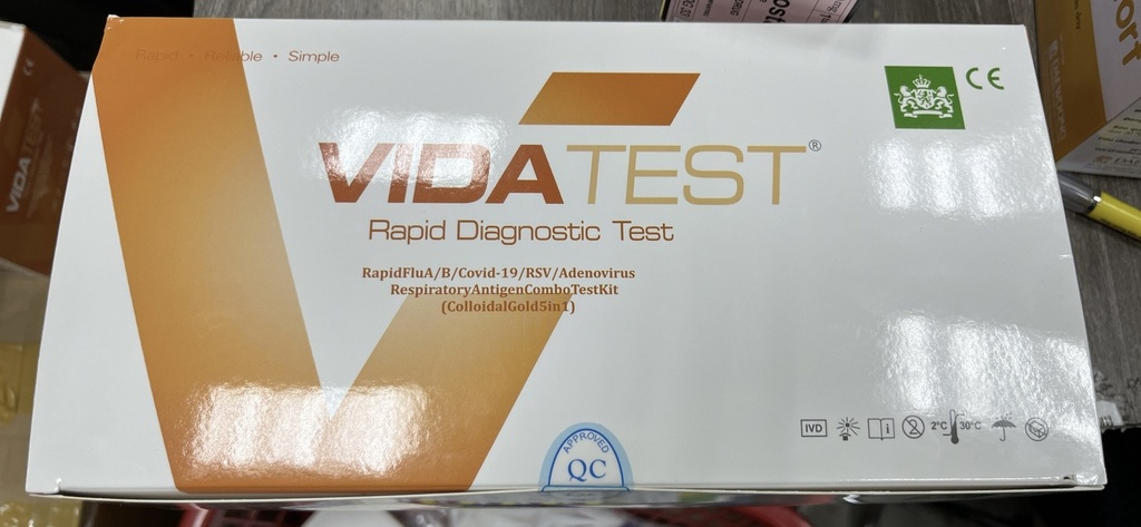 Vida Test 5 in 1 (H/20cái) Hộp to