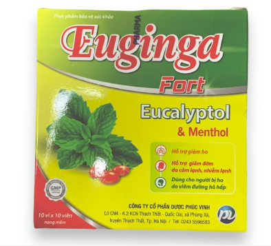 Euginga Fort Eucalyptol&Menthol Phúc Vinh (H/100v)