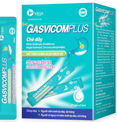 Gasvicom Plus chè dây Vega (H/24gói/10ml) ( Gaviscon nội )