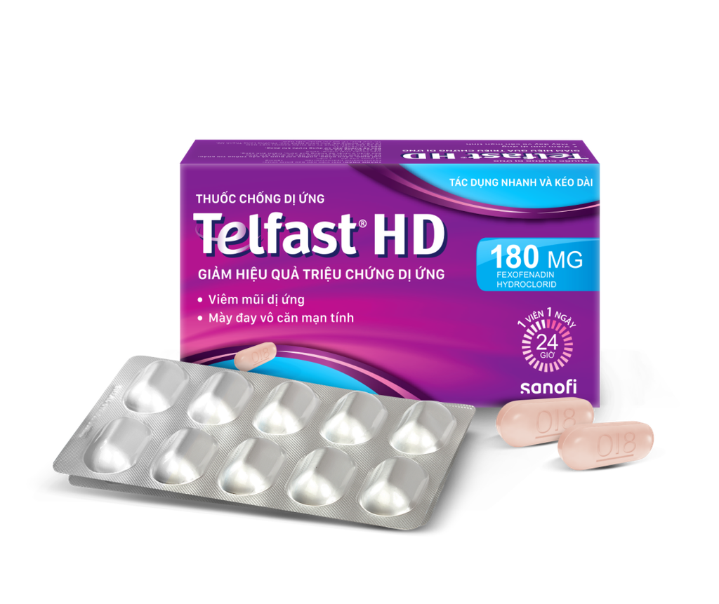 Telfast HD fexofenadin 180mg Sanofi (H/30v)