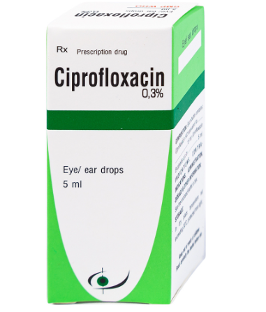 Ciprofloxacin 0.3% Bình Định (Cọc/10lọ/5ml)