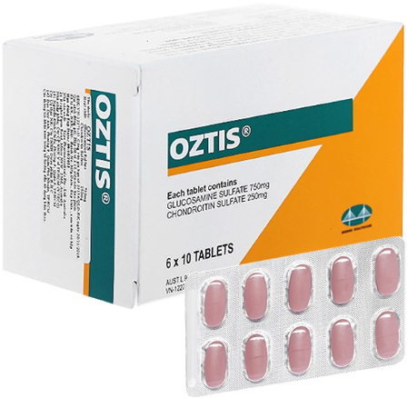 Oztis giảm triệu chứng thoái hóa khớp nhẹ và trung bình (H/60v) Date 07/2026