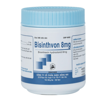 Bisinthvon Bromhexin  8mg Đồng Nai (Lọ/500v)