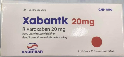 Xabantk Rivaroxaban 20mg Hadiphar (H/20v)