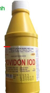 Povidon Iod Hóa Dược (C/150ml) Date 04/2026