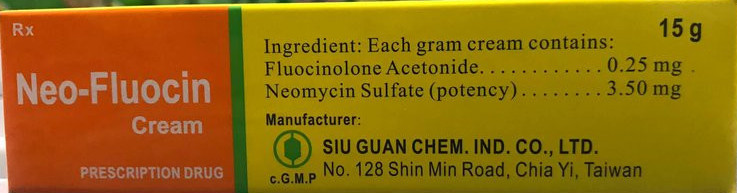 Neo Fluocin Cream kem bôi Đài Loan (Tuýp/15g) Date 10/2027