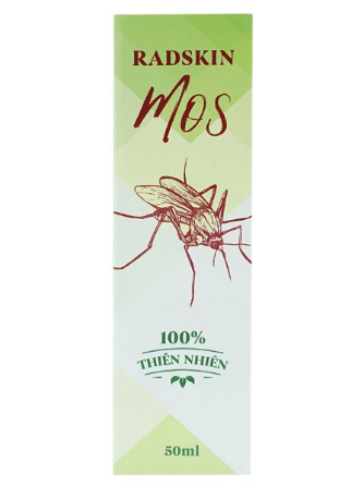 Xịt xua muỗi Radskin Mos 100% thiên nhiên (Lọ/50ml)