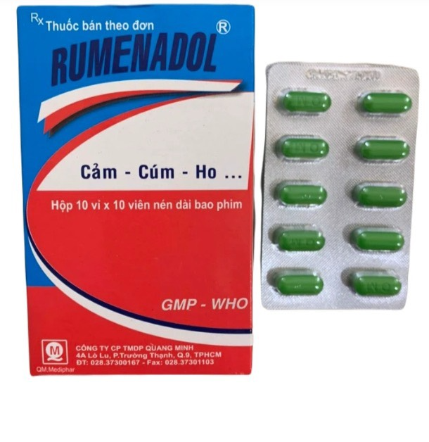 Rumenadol Cảm - cúm - ho Quang Minh (H/100v)