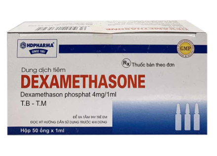 Dexamethasone 4mg/1ml Hải Dương (H/50o/1ml) Hộp to