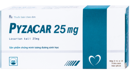 Pyzacar Losartan 25mg PMP (H/30v)