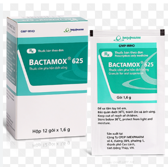 Bactamox 625 cốm pha hỗn dịch Imexpharm (12 gói x 1.6g)