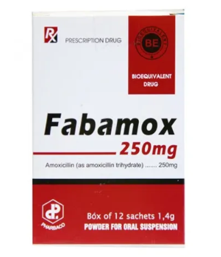 Fabamox 250mg Phabarco (H/12gói/1,4g) 