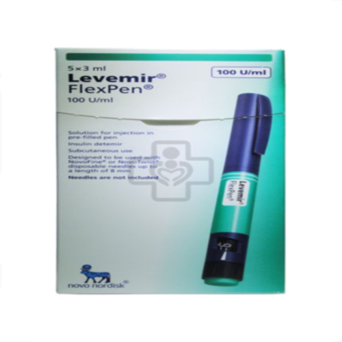 Levemir FlexPen 100IU/ml bút tiêm tiểu đường xanh lá Novo nordisk (1bút) date 04/2025