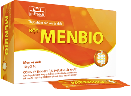 Bột Menbio men vi sinh Nhất Nhất (H/10gói/1g) Date 08/2026