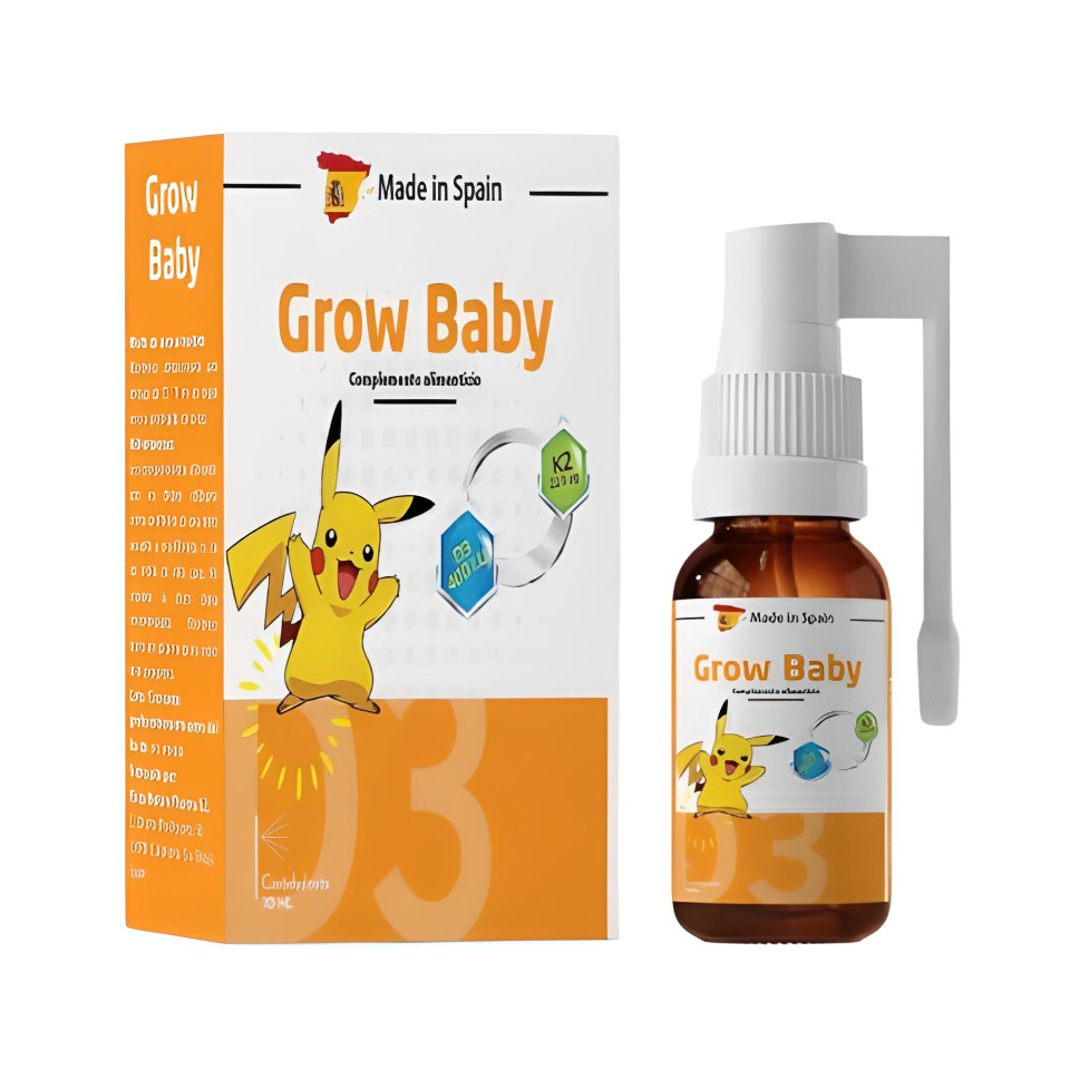 Grow Baby Vitamin D3K2 xịt Tây Ban Nha (Lọ/10ml)