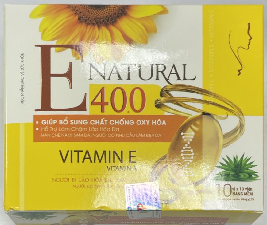 E Natural 400 Vitamin E Tradiphar (H/100v)
