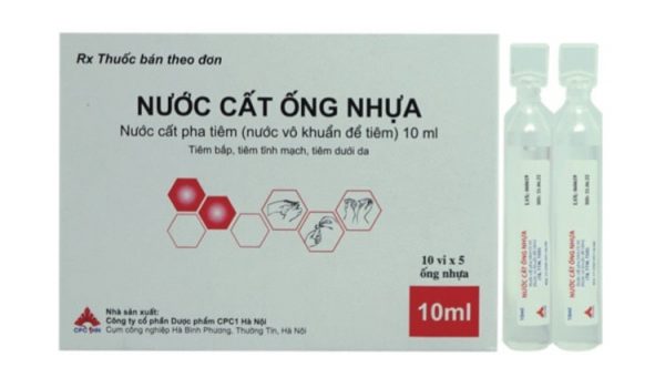 Nước cất ống nhựa CPC1 Hà Nội (H/50o/10ml) Hộp to