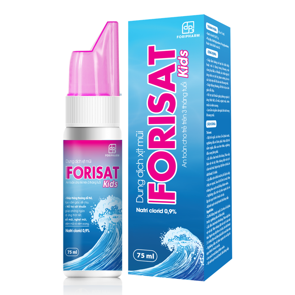 Forisat Kids dung dịch xịt mũi Forifarm (Lọ/75ml) date 11/2024