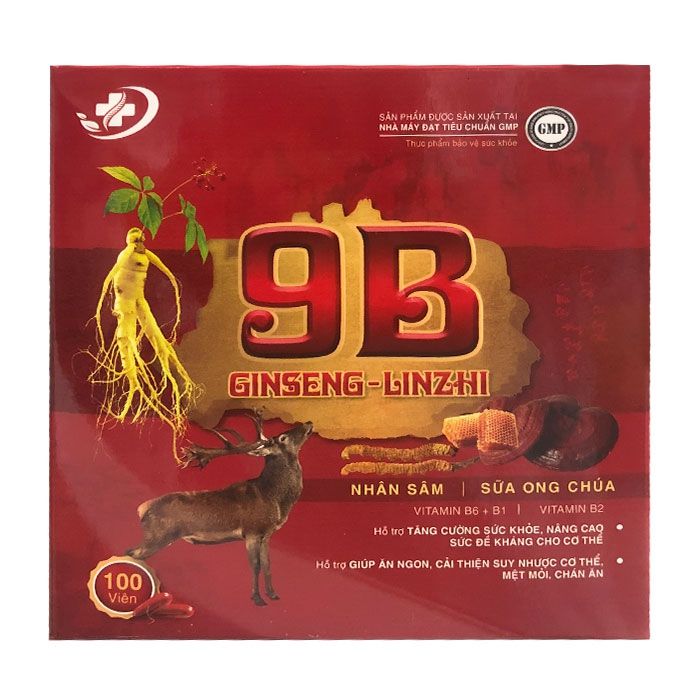 Vitamin 9B With Ginseng + Linhzhi (H/100v) 