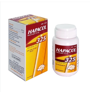 Hapacol 325mg DHG (Hôp/1 lọ/100v) Date 12/2027