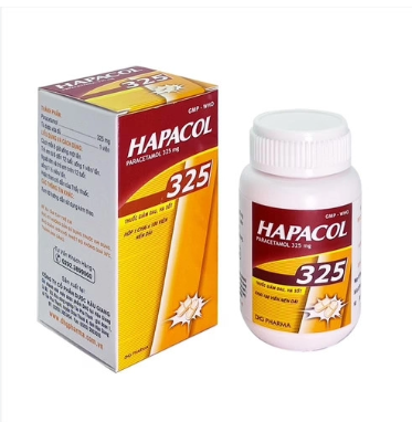 Hapacol 325mg DHG (Hôp/1 lọ/100v)