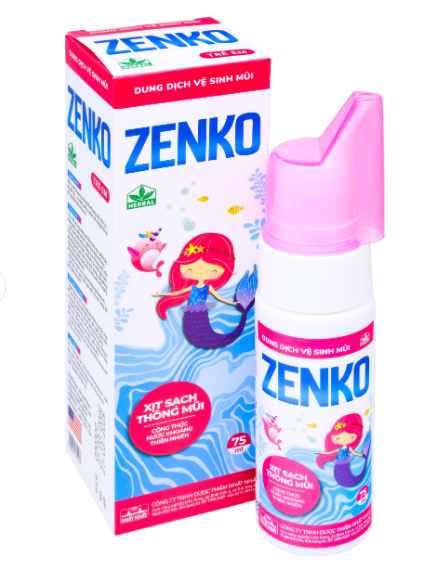 Dung dịch vệ sinh mũi Zenko trẻ em nhất nhất (H/70ml)