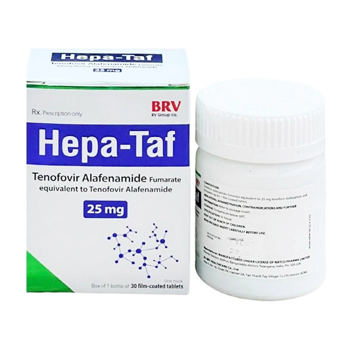 Hepa Taf Tenofovir alafenamide 25mg BRV (Lọ/30v) 