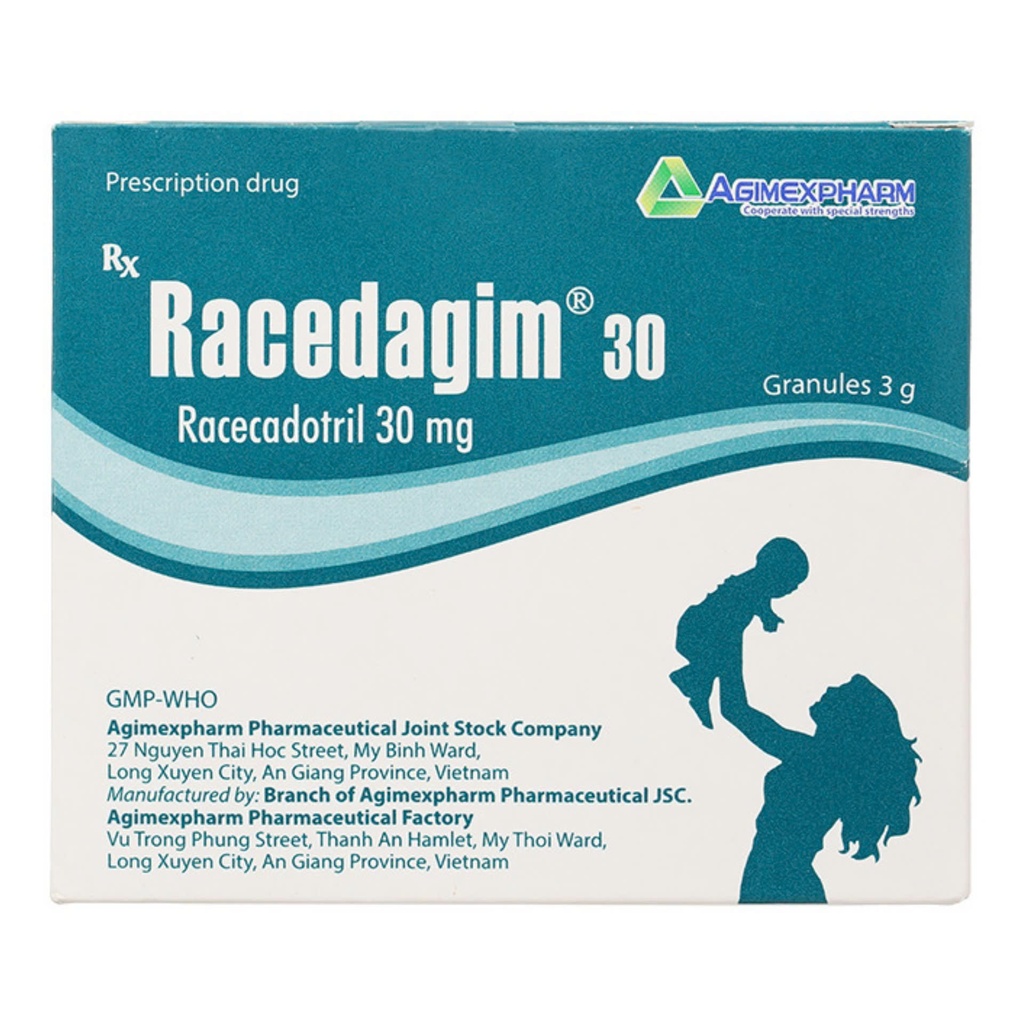 Racedagim 30 Racecadotril 30mg Agimexpharm (H/30gói) Date 02/2026