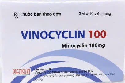 Vinocyclin 100 Minocyclin 100mg Medisun (H/30v)