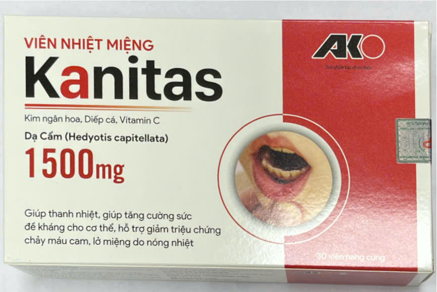 Kanitas viên nhiệt miệng 1500mg Akopha (H/30v)