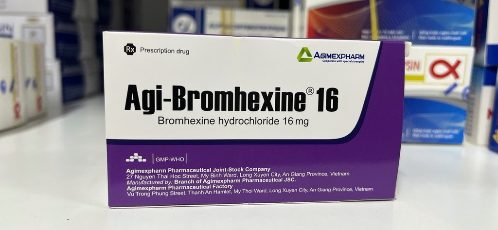 Agi - Bromhexin hydroclorid 16mg  Agimexpharm (H/30v)