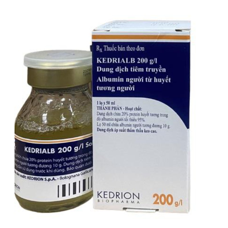 Kedrialb 200g/l Human Albumin Ý (Chai/50ml)