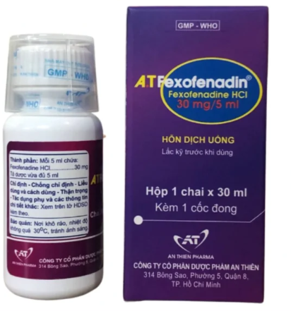 A.T Fexofenadin 30mg/5ml (Chai/30ml) 