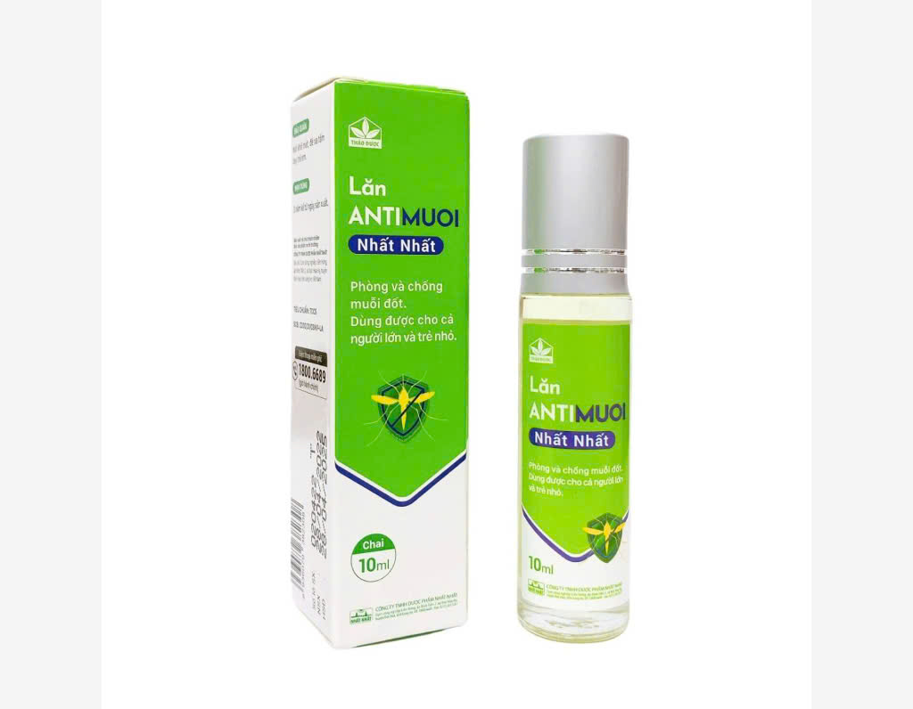 Lăn muỗi ANTIMUOI Nhất Nhất (Chai/10ml) Date 08/2026
