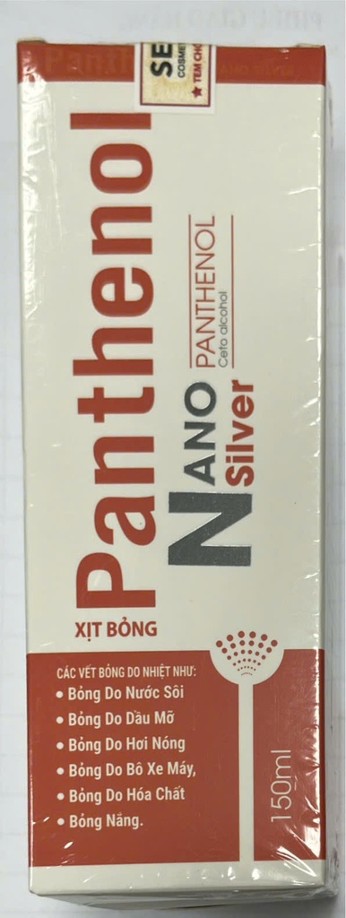 Panthenol Nano Sliver xịt bỏng Seoul (Cam) (H/150ml)