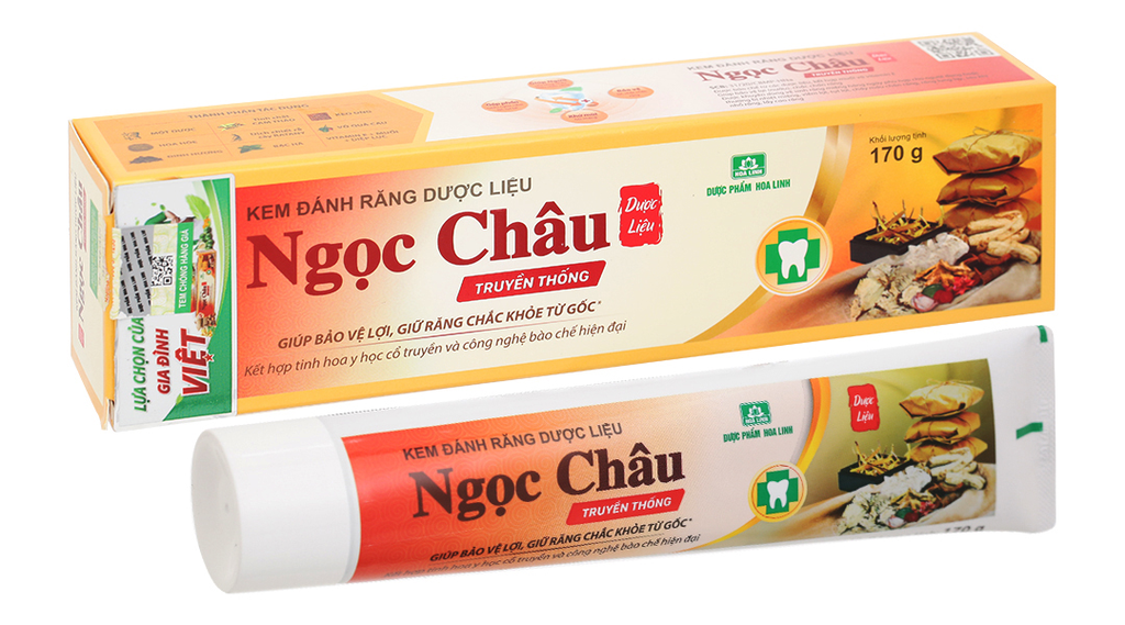 Kem đánh răng Ngọc Châu Hoa Linh (Tuýp/170g)