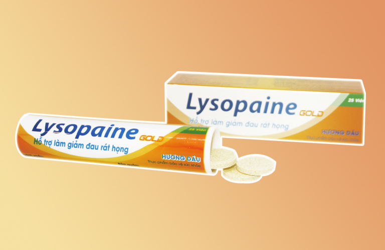 Viên Ngậm Lysopene Coolmint AlphaPharma (Tuýp/20v) Vàng
