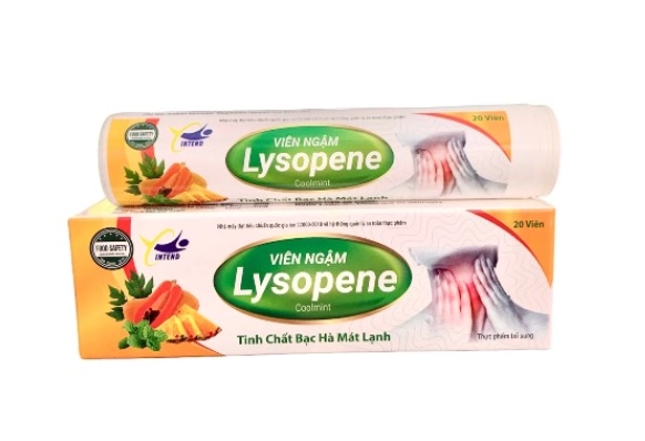 Viên Ngậm Lysopene Coolmint AlphaPharma Hương Trái Cây (Tuýp/20v) Cam